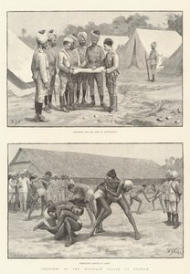Schetsen van de militaire politie van Birma